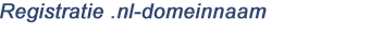 Registratie .nl-domeinnaam