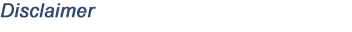 Disclaimer